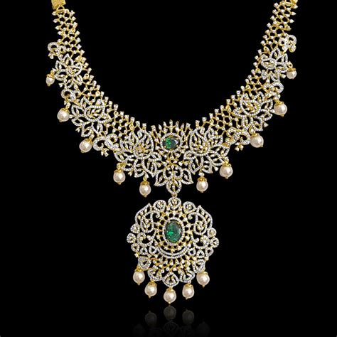 A CZ Diamond Necklace Inspired by Forest Brilliance – Sneha Rateria Store