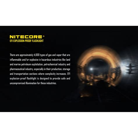 Nitecore EF1 Explosion-Proof, Type II, Intrinsically Safe LED ...