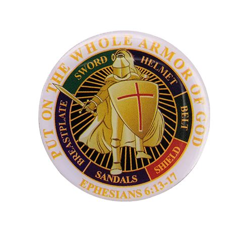 Buy Fengteng Knights Templar Brooch Put On The Whole Armor Of God Pin ...