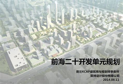 前海二十开发单元城市规划设计pdf方案高清文本[原创]