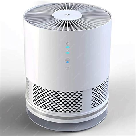 Premium Photo | Compact Desk Air Purifier with Efficient Filtration