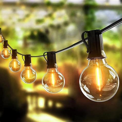 Buy LITVERSE String Lights for Outside 25 FT, Outdoor Lights for Patio ...