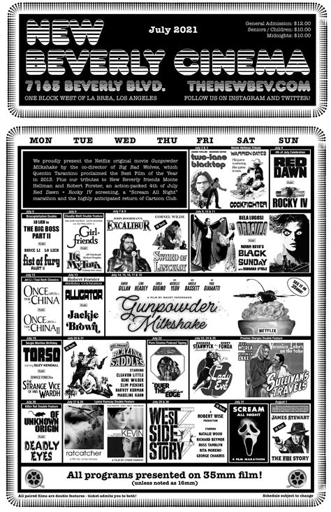 Print Calendars | New Beverly Cinema
