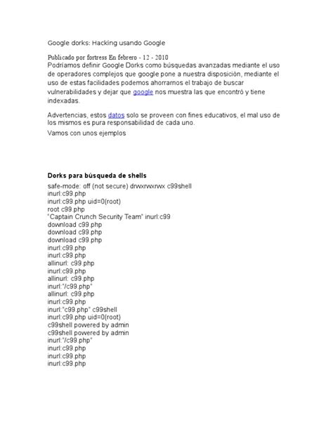 Image result for Google Dorks Tutorial