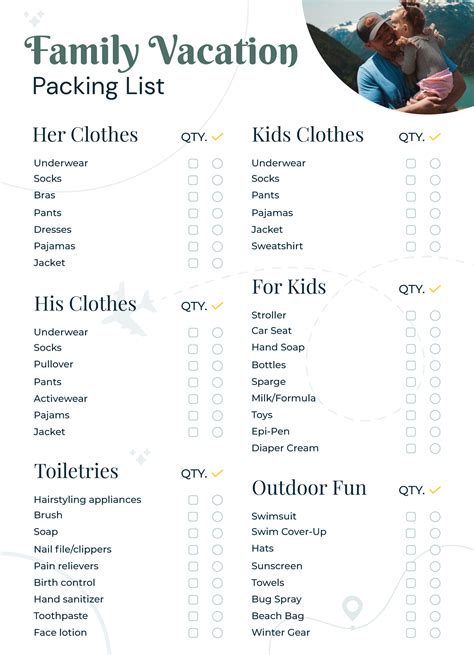Vacation Packing List The Ultimate Packing Checklist (Free, 53% OFF