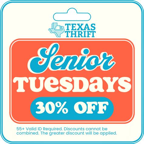 Weekly Savings at Texas Thrift | Senior & Military Discounts