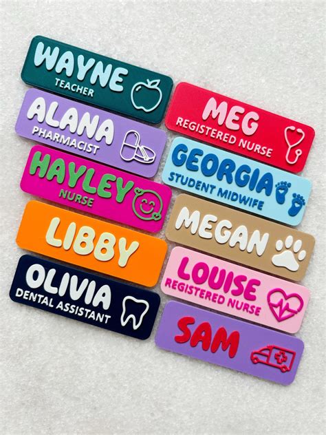 Personalised Name Badge, Registered Nurse Name Badge, Custom Name Badge, Fun Badges Badges ...