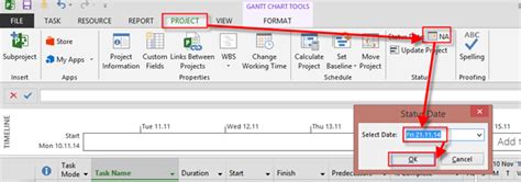 Image result for MS Project 2013 Adding Task StartTime