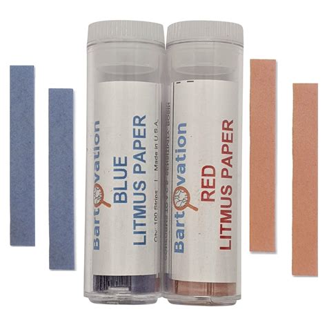 Bartovation Red And Blue Litmus Paper Acid Base Ph Indicator ...