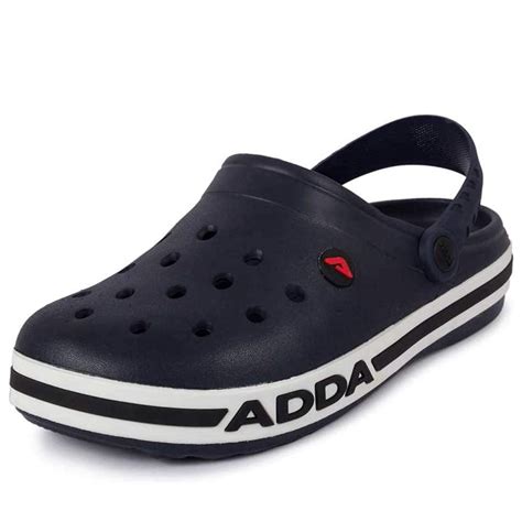 Buy ADDA (LABEL) Men's Coast Clogs and Mules (Navy, White, 10) at Amazon.in
