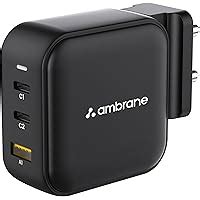 Ambrane 100W Charger Adapter, 4 Ports - 3 Type C & 1 USB for iPhone ...