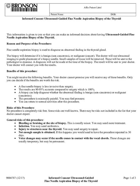 Fillable Online Ultrasound-guided fine-needle aspiration biopsy of the ...