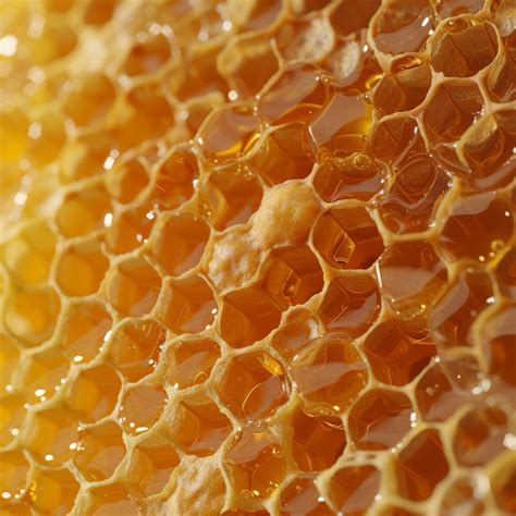 Close up of honeycomb cells | Premium AI-generated image