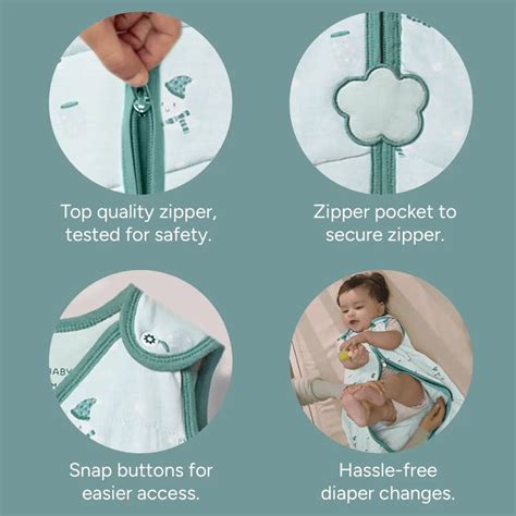 Organic Cotton Moonlit Magic Baby Sleep Sack 1.5 TOG - Buy Baby ...