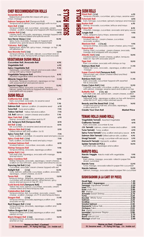 Menu - Thai Delight - Norman