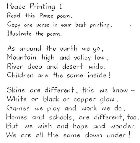 Words That Rhyme With Peace