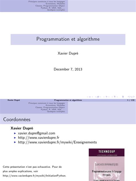 Image result for Algorithme Et Programmation Cours PDF