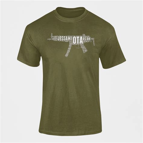 Men's Army T-shirt | OTA | Jessami | MP5 – Olive Planet