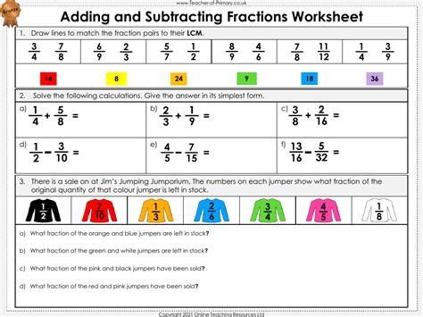 4th Grade Math Adding Fractions 的图像结果