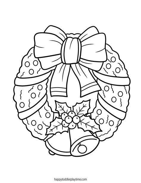 Free Printable Christmas Coloring Pages - Happy Toddler Playtime