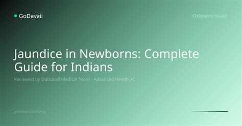 Jaundice in Newborns: Complete Guide for Indians | GoDavaii