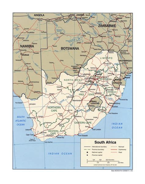 Map of South Africa cities: major cities and capital of South Africa