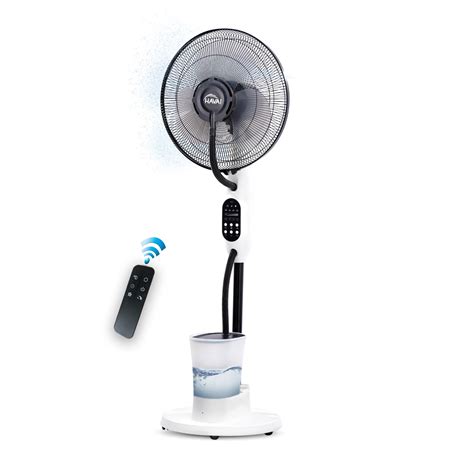 HAVAI Blu Mist Pedestal Fan – 16" Residential Mist Fan | Remote Contro