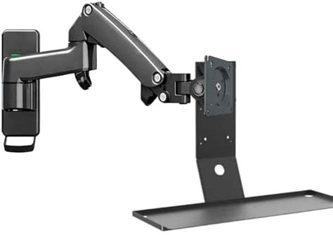 17-24 Inch Monitor & Keyboard Wall Mount Gas Spring Arm Adjustable ...
