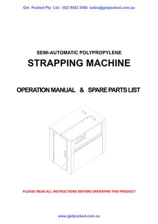 Image result for Instructions Threading a Strapping Machine