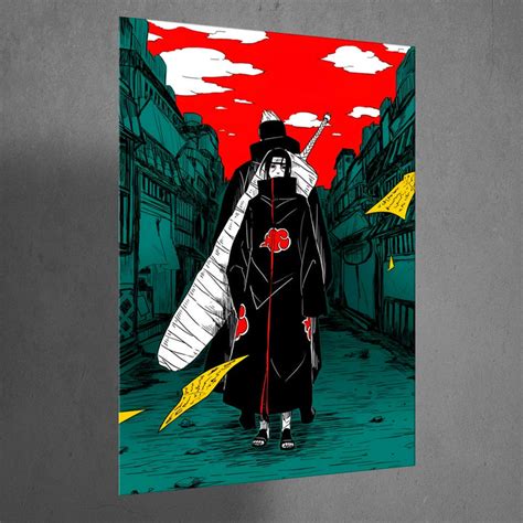 High-Quality Metal Posters - Anime Itachi and Kisame legendary Members ...