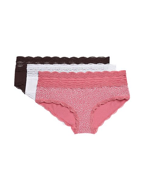 Buy 3pk Cotton Rich Low Rise Shorts at Marks & Spencer