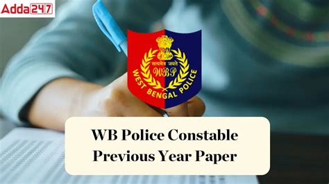 WB Police Constable Previous Year Papers, Download Free PDFs