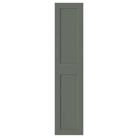 GRIMO door with hinges, grey-green, 50x229 cm (191/2x903/8") - IKEA