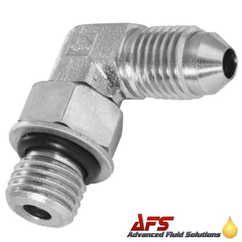 7/16 JIC Male x 7/16 SAE UNF Male 90 Degree Positional Hydraulic Elbow ...
