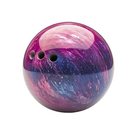 Bowling ball with galaxy design for sport and recreation isolated on ...