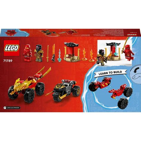 Buy LEGO Ninjago Kai and Ras’s Car and Bike Battle Building Kit for ...