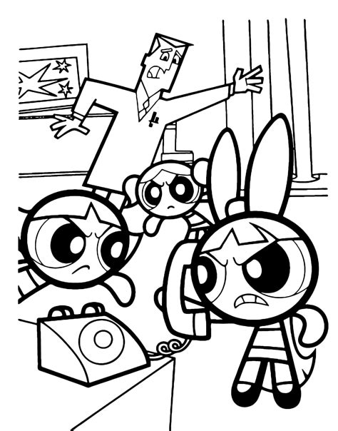 Powerpuff Colouring Pages