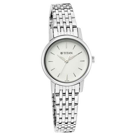 Buy Online Titan Quartz Analog Silver Dial Metal Strap Watch for Women ...