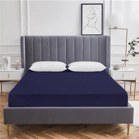 Buy AVI Waterproof Soft Terry Cotton Breathable Lycra Elastic Fitted ...