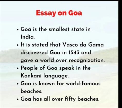 fruits liberation Goa then and goa now essay - Brainly.in