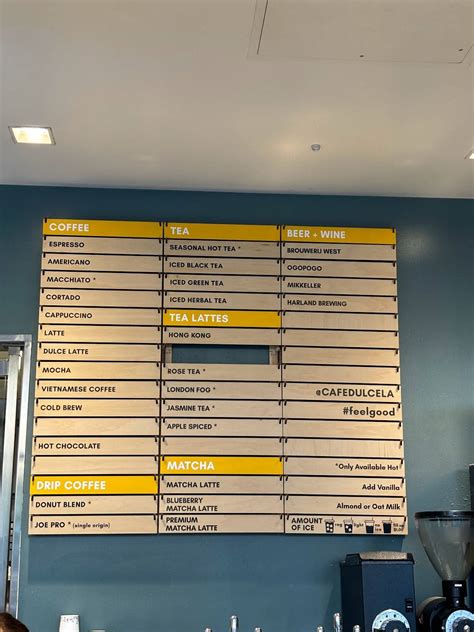 Menu at Cafe Dulce (USC Village), Los Angeles, McClintock Ave Ste 1420