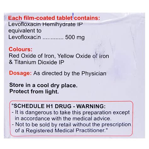 LEVOQUIN 500MG TABLET Price, Uses, Side Effects, Composition - Apollo ...