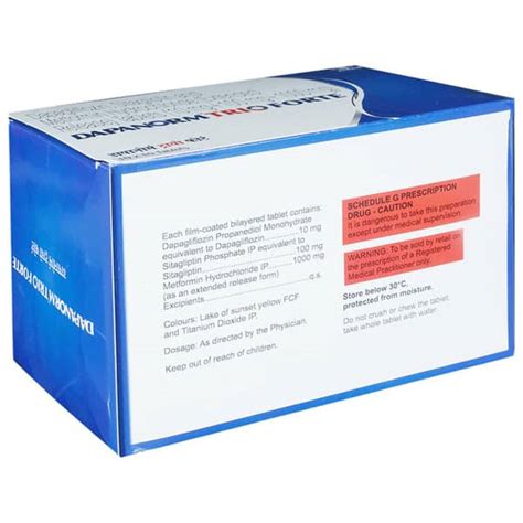 Dapanorm Trio Forte Strip Of 10 Tablets: Uses, Side Effects, Price ...