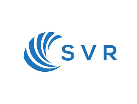 SVR letter logo design on white background. SVR creative circle letter ...
