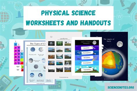 Image result for Physical Science Worksheets for Pre