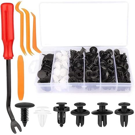 STHIRA® Universal Car Bumper Retainer Clip Kit 100 Pcs Assorted Plastic ...