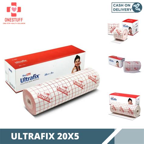 Onestuff Ultrafix Plester Plesterin Penutup Luka 10 cm x 5m Perban Non ...