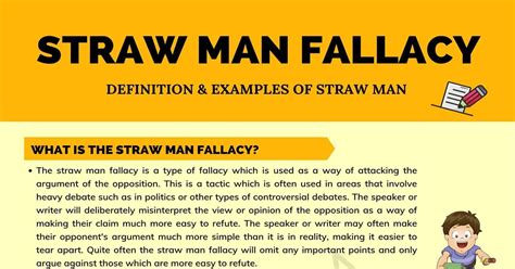 Image result for Straw man Fallacy