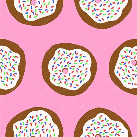 Modèle de beignets. Illustration vectorielle dans un style plat de ...