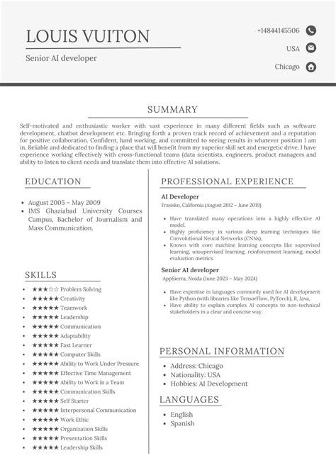Activities For Resume
